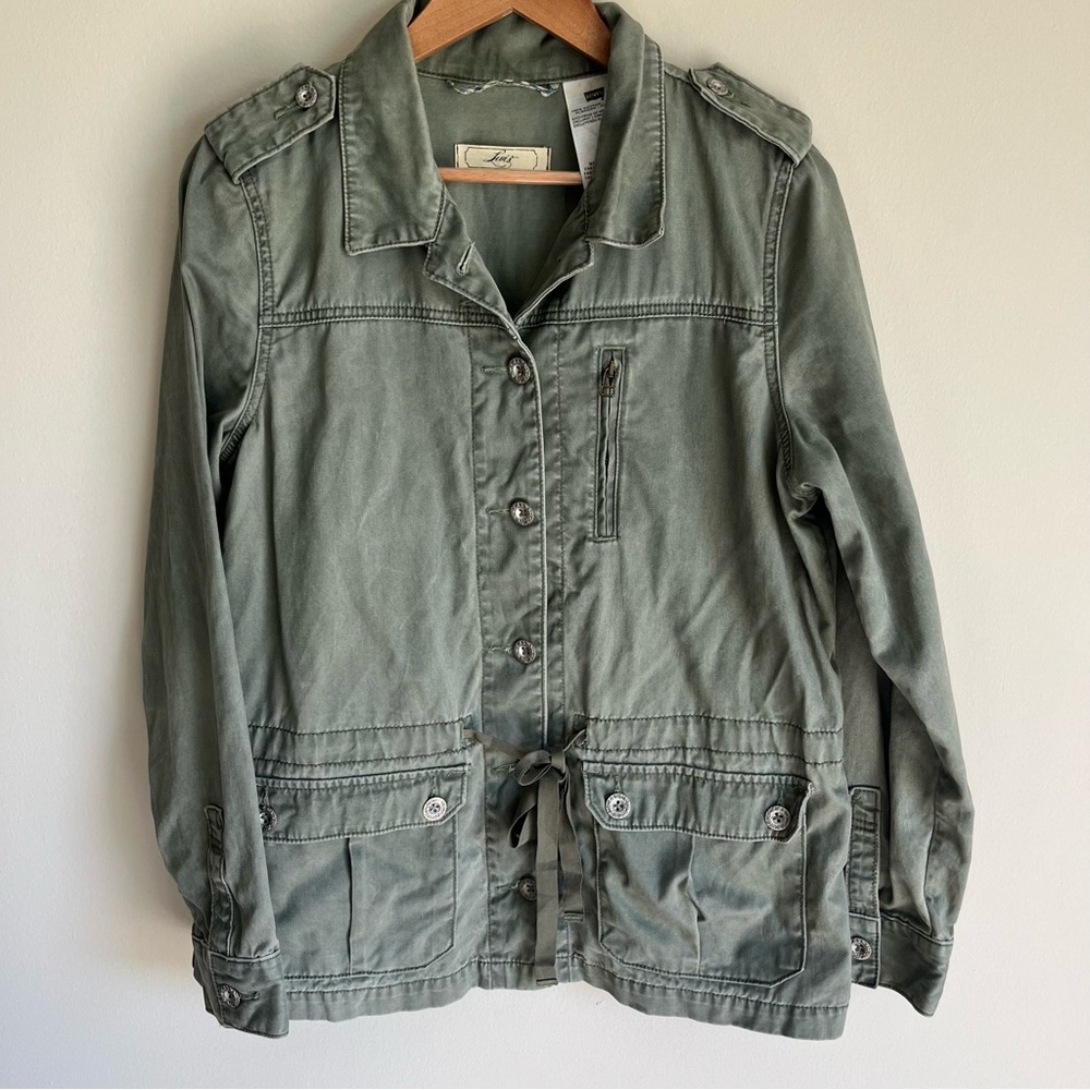 Levi's Women's Military Utility Anorak Jacket 100% Cotton Size Large (L)